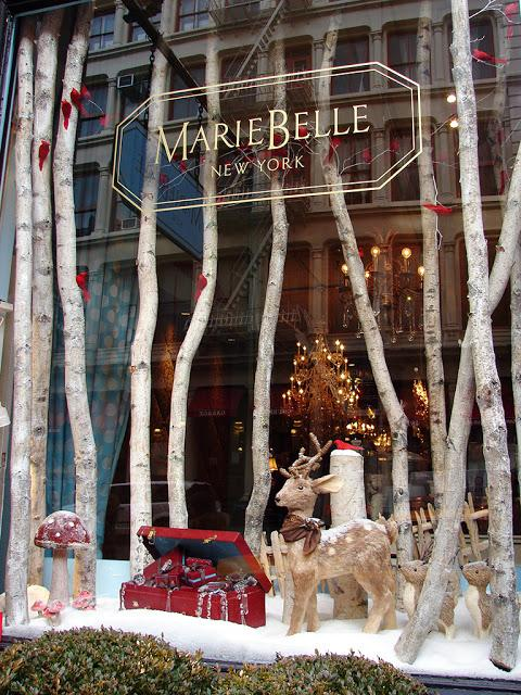 MarieBelle New York Christmas Display