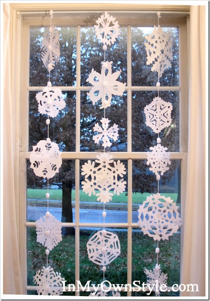 Snowflakes On Window
